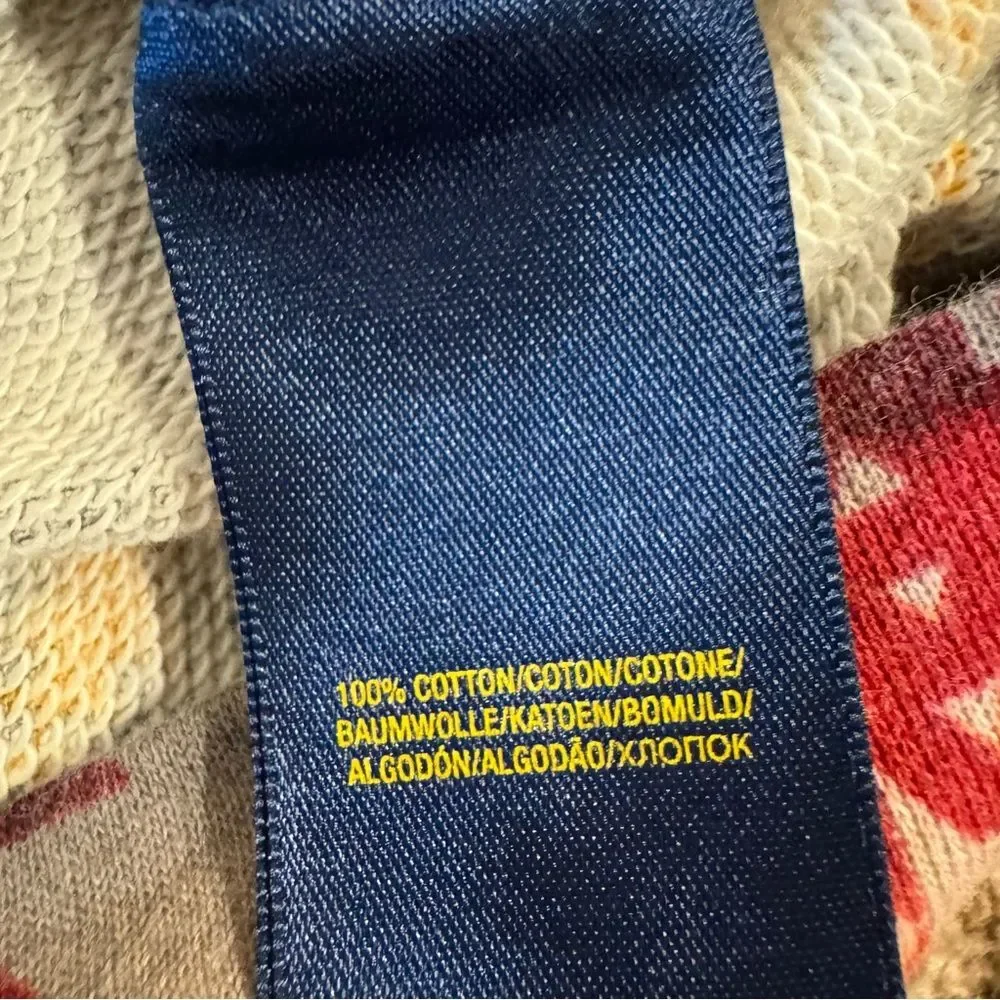 Ralph Lauren Aztec print full zip hoodie sweatshirt. Kids Medium(10-12). Unisex.